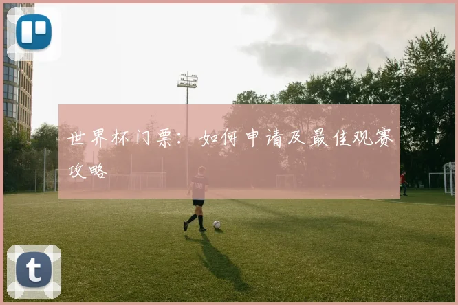 世界杯门票：如何申请及最佳观赛攻略